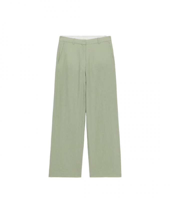 Pantalon in pistachegroen