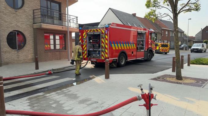 De brandweer kwam meteen ter plaatse.
