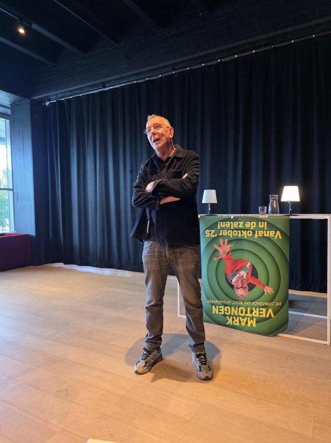 Mark Vertongen tijdens het persmoment.