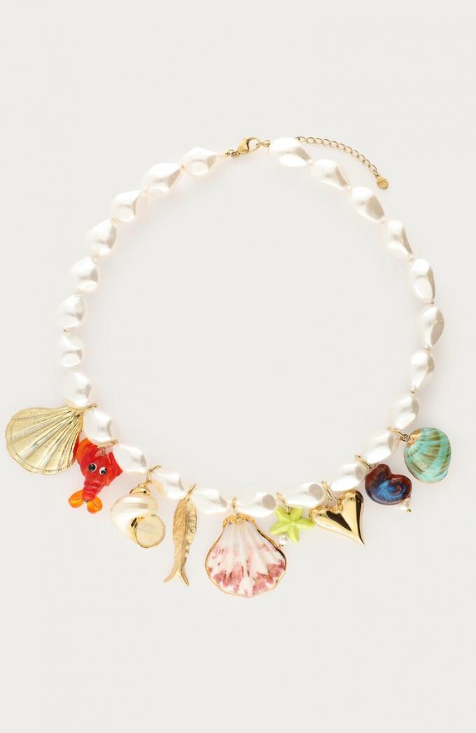 Parelketting met bedels