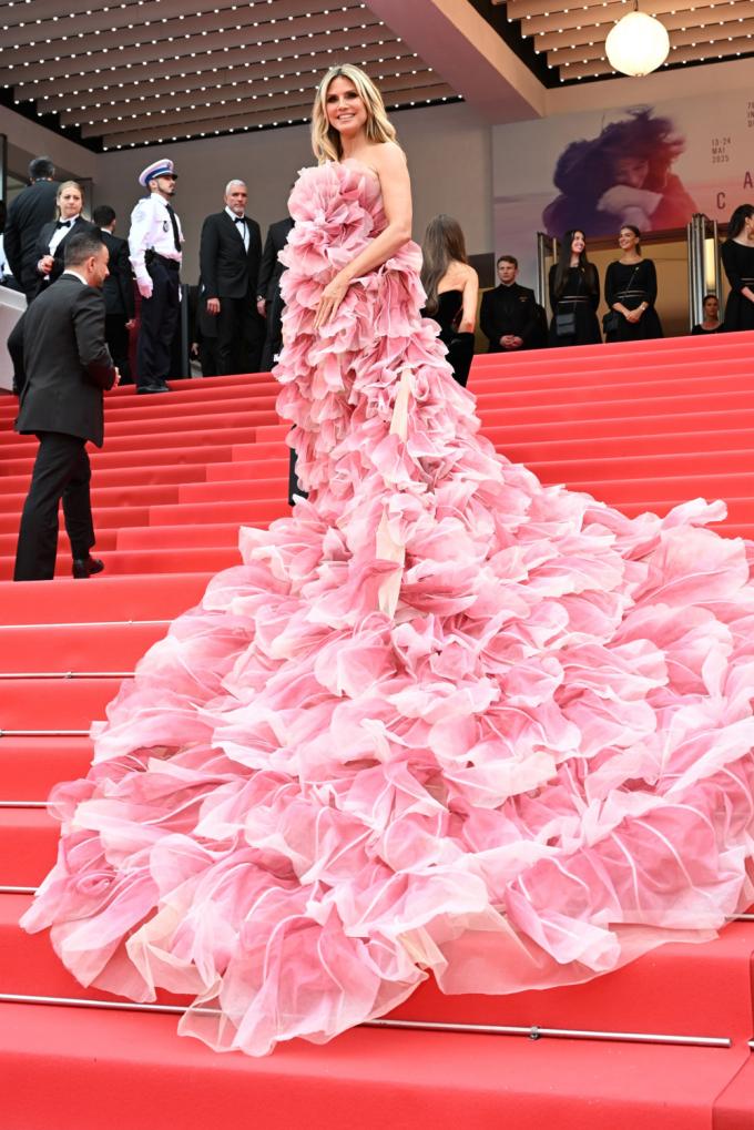 Heidi Klum in Elie Saab