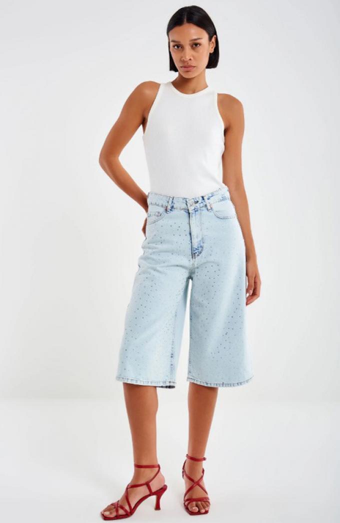 Jorts met strassteentjes