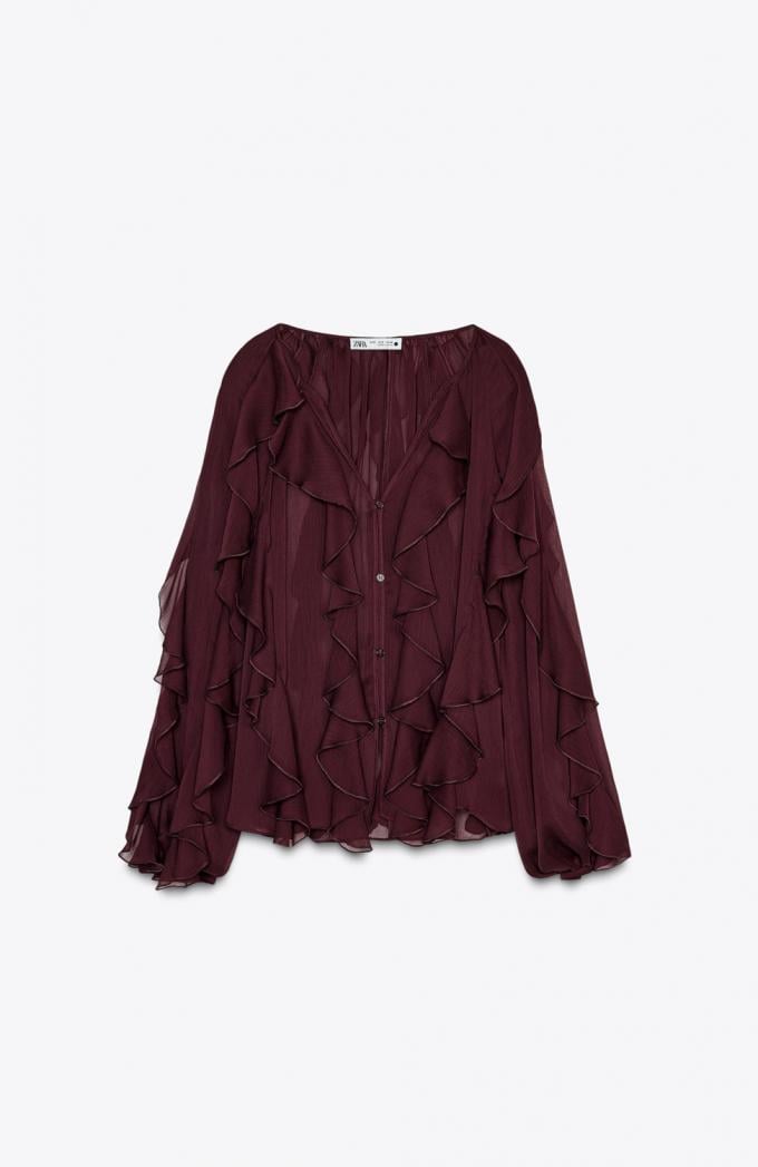 Blouse met ruffles