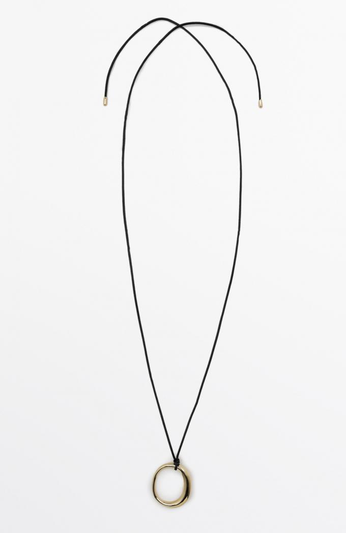 Koordketting met ovalen stuk