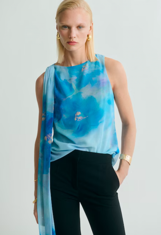 Blouse imprimé floral 