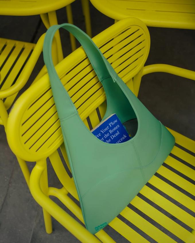 Pistachegroene tote bag