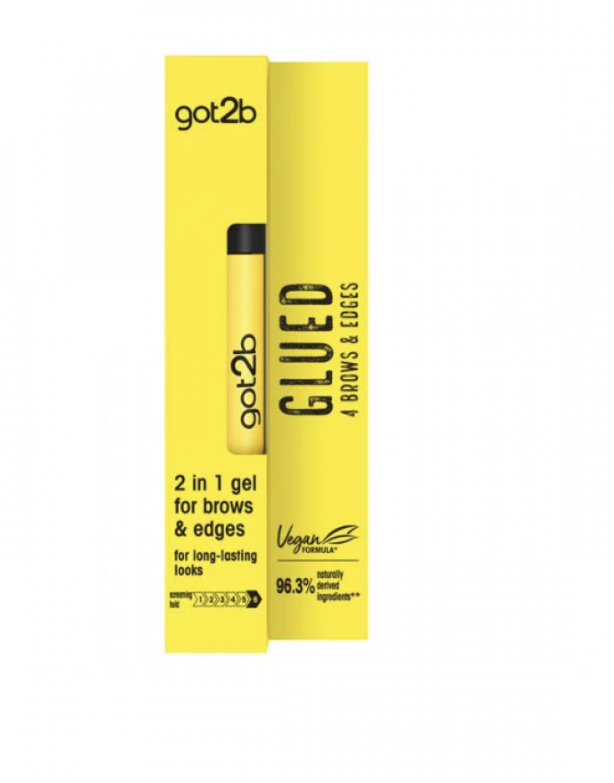 Glued 4 Brows & Edges – Gel 2-en-1 pour sourcils et contours des cheveux – Got2b (16 ml)