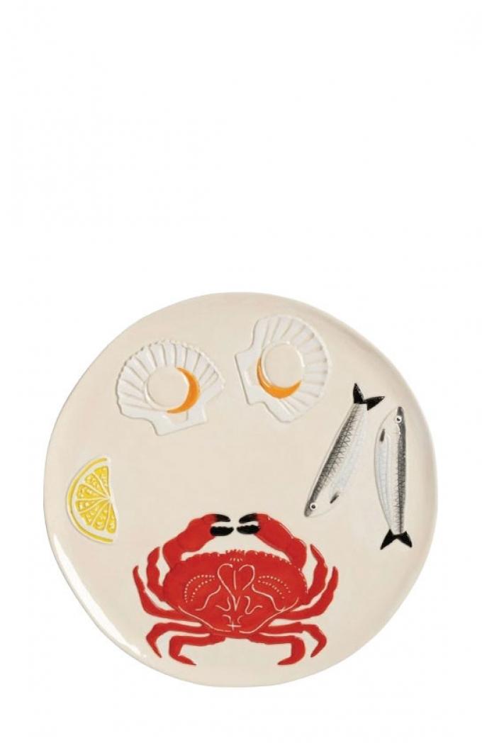 Serveerschaal uit aardewerk (Ø 26,5 cm)