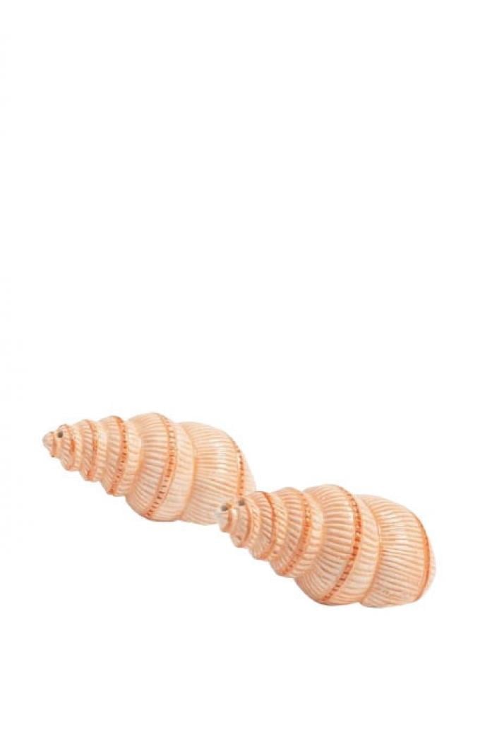 Handbeschilderde zout- & peperstrooier uit dolomiet (10 x 4 x 4 cm)