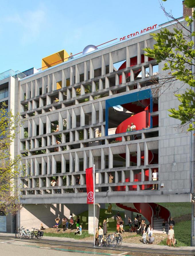 Architect Jan Lefevere uit Kortrijk bracht recent een visie naar buiten onder de noemer ‘De Stad Ademt’, een voorstel om het gebouw te transformeren tot een verticaal stadspark.