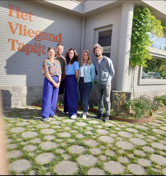 Nel Desmet, Bert De Vriese, Stefanie François, Ann-Sophie Ryckewaert en Felix François (v.l.n.r.). (gf)