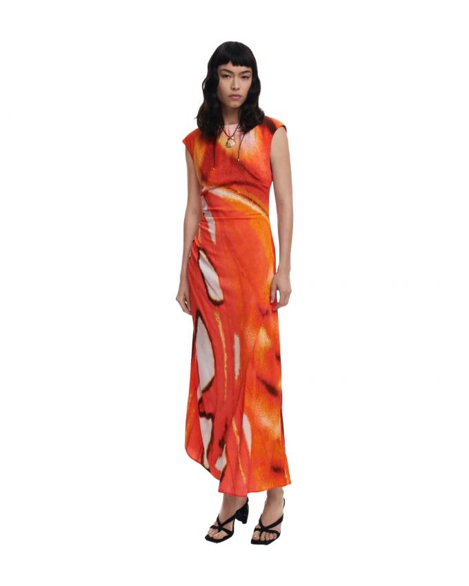 Jurk met abstracte print 