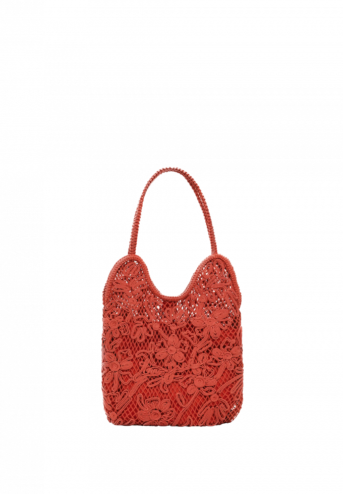 Le sac effet macramé
