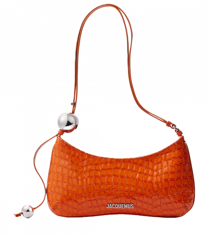 Le sac orange à perle