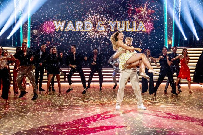 Ward en Yulia waren dolblij met de winst: “We lijken het allebei gewoon nog niet goed te beseffen, maar dat komt ongetwijfeld nog wel.”