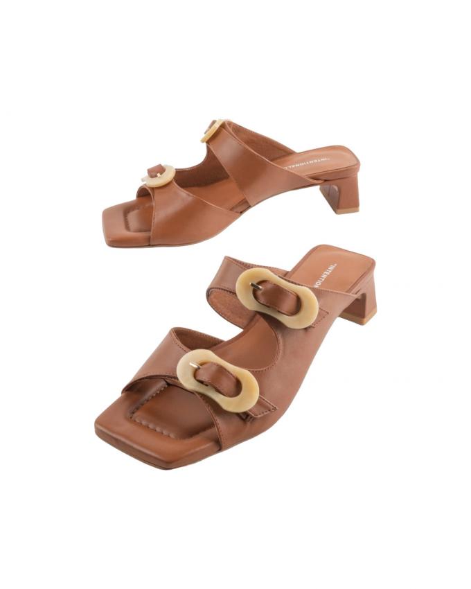 Camel muiltjes met gespen