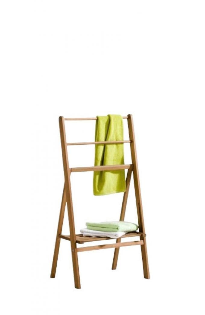 Plooibaar handdoekenrek in acaciahout ‘Locuste’  (55 x 104 x 35 cm)