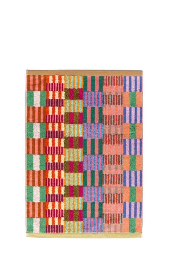 Gestreepte badmat uit 100% katoen ‘Odds & Ends’ (60 × 80 cm)