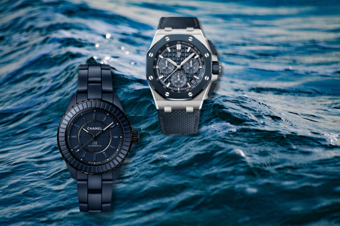 Notre sélection de montres bleues - Montage Vif Weekend