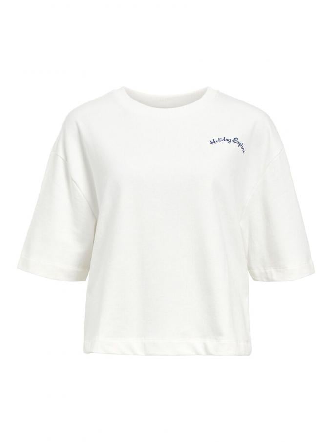Wit T-shirt met print 