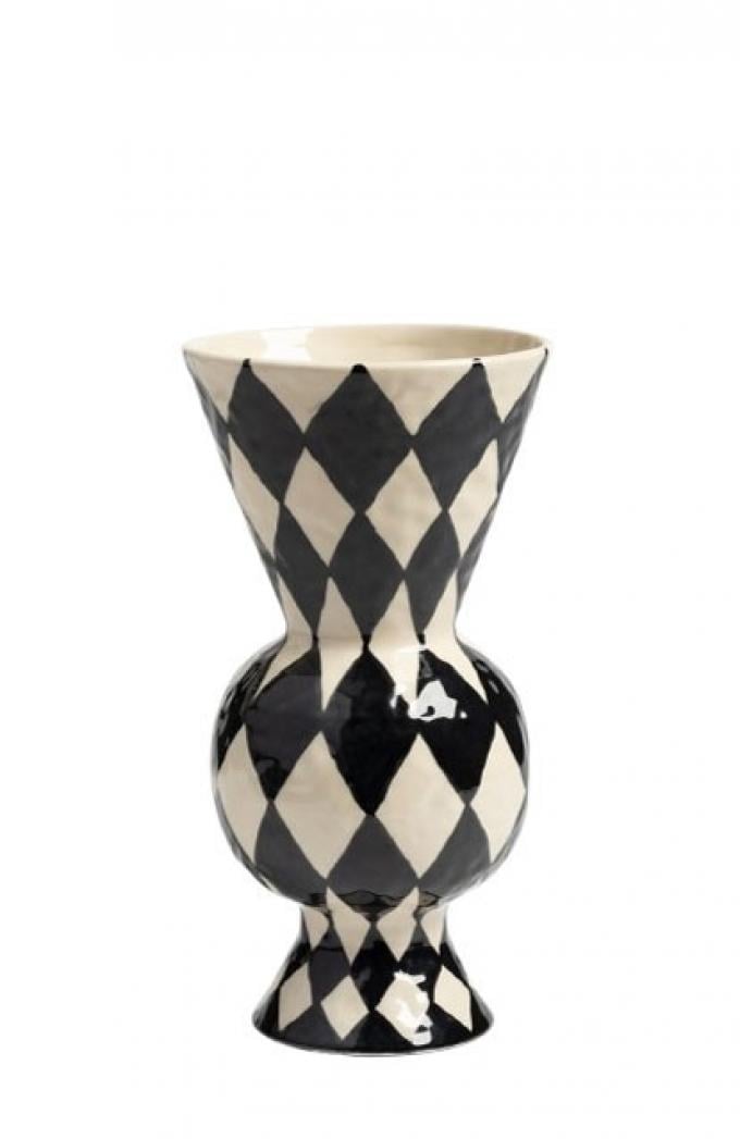 Vaas uit aardewerk ‘Rhombic’ (H 29,5 cm) 