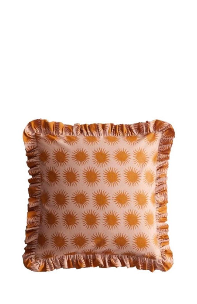 Kussenhoes met volantrand (50 x 50 cm)