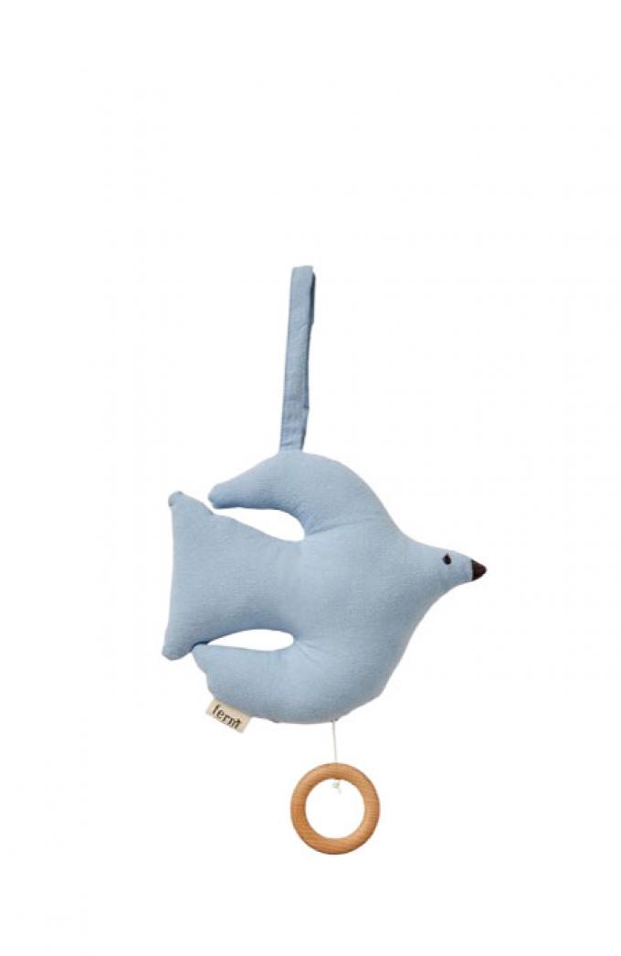 Muziekmobiel uit biokatoen 'Swif Bird' (20 x 18 x 6 cm)