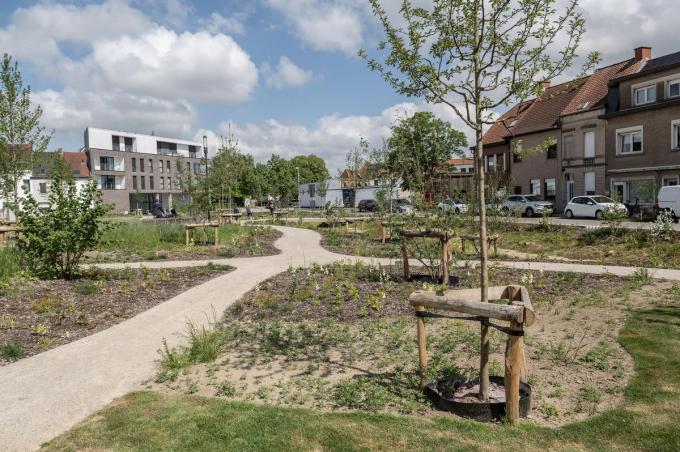Het nieuwe Moermanpark in Roeselare.