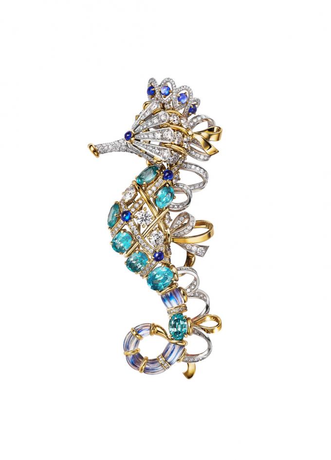 Broche hippocampe de la collection Sea of Wonder