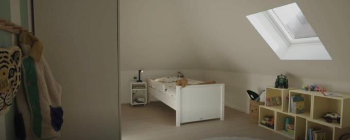 De nieuwe kamer voor Armand.