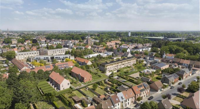 Een simulatie van de inplantingsplaats.