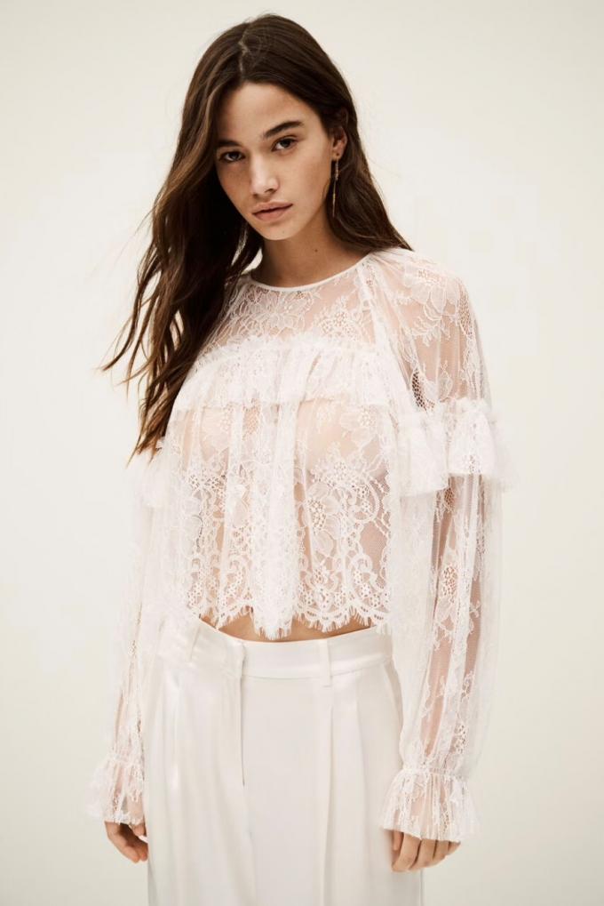 Blouse en transparence