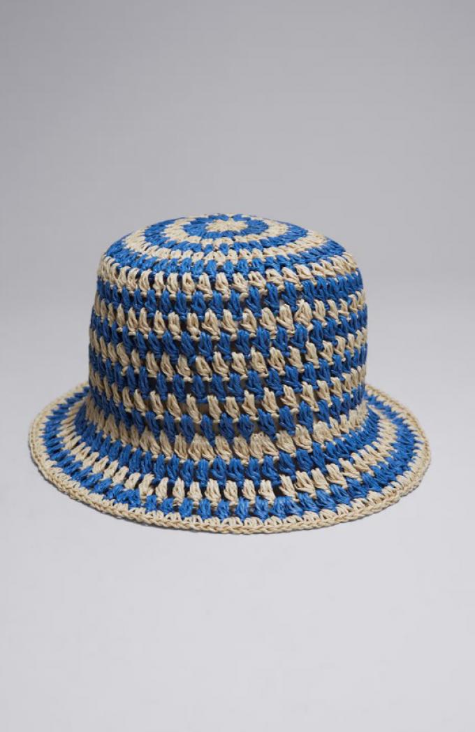 Blauwe bucket hat 