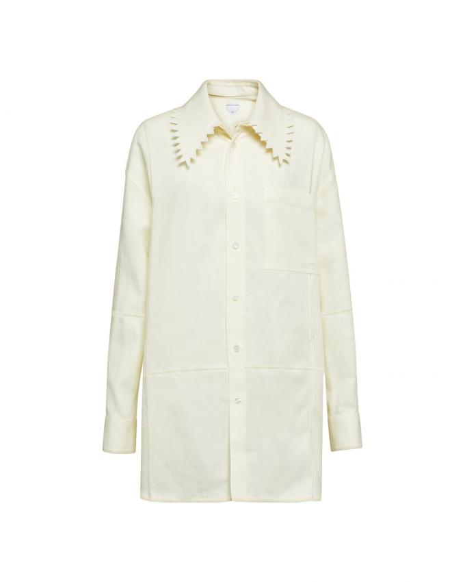 Oversized hemd uit 100% linnen