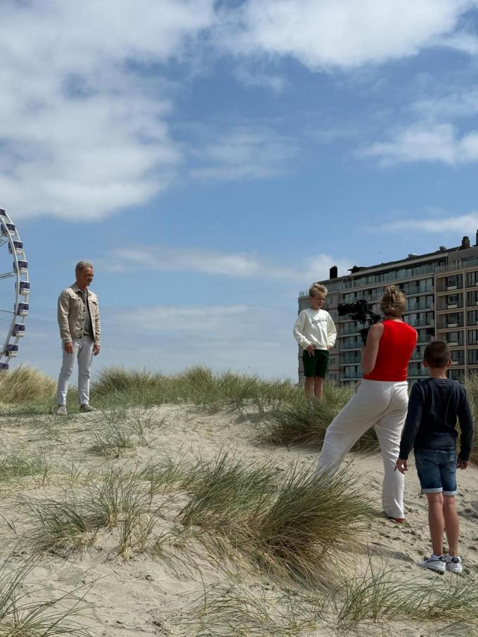 Henri in actie tijdens de opname in Nieuwpoort.