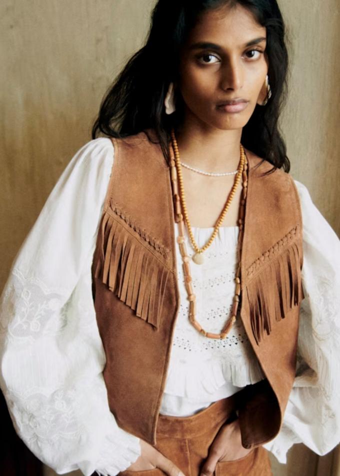 Gilet à franges