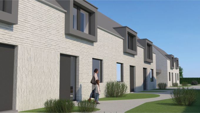 De nieuwe woningen zullen er zo uitzien.