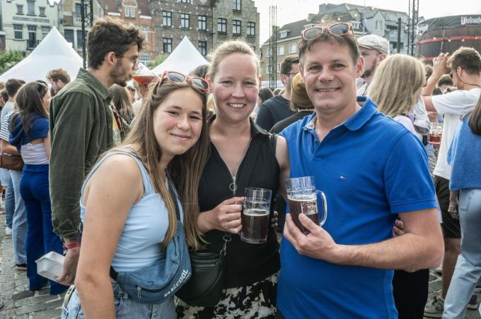 Quincy Kruydt, Tineke Pante en Gregory Kruydt genoten volop van ‘t Vat.