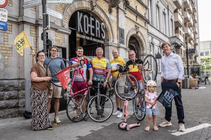 Bij het startschot door schepen Matthijs Samyn.