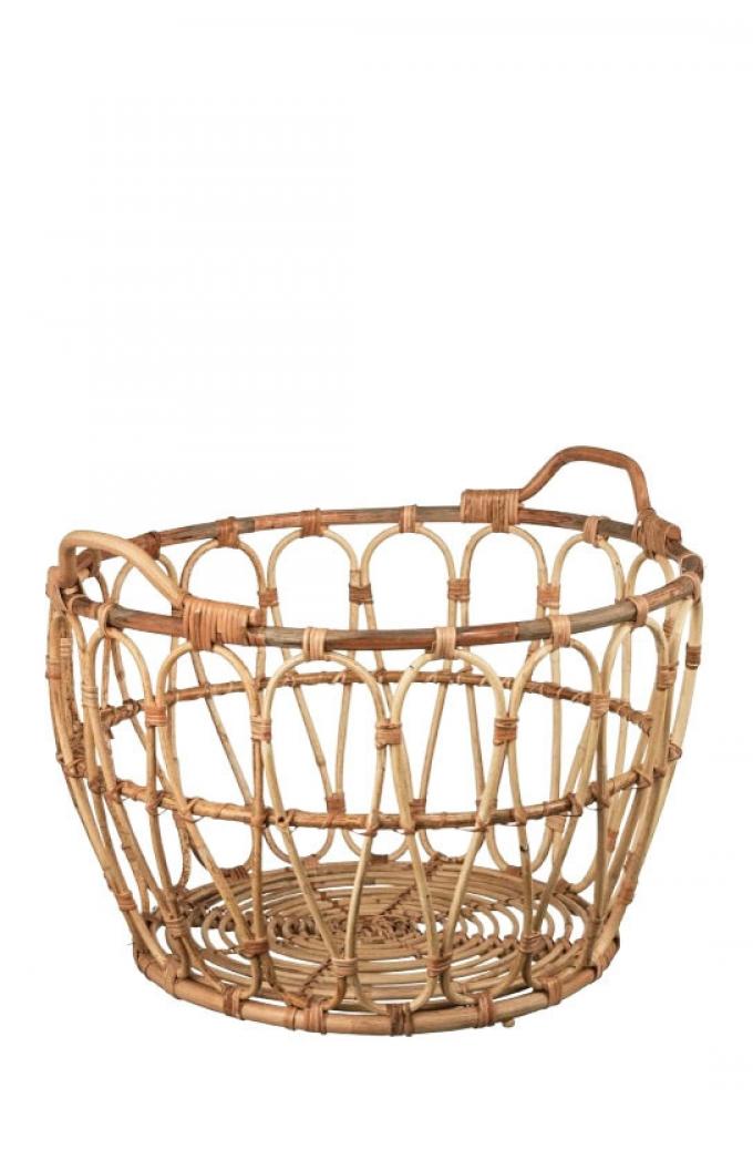 Rotan opbergmand ‘SNIDAD’ (⌀ 54 x H 39 cm)