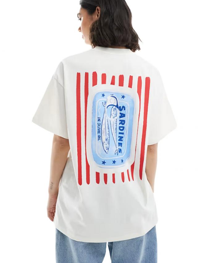 T-shirt met sardientjes in blik