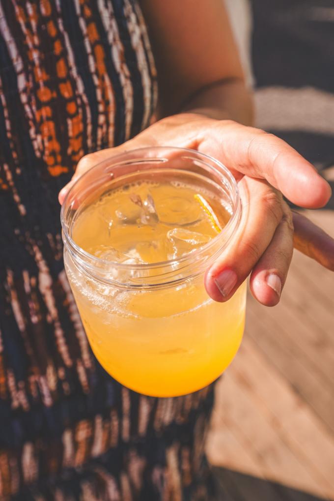 Passion sunrise mocktail