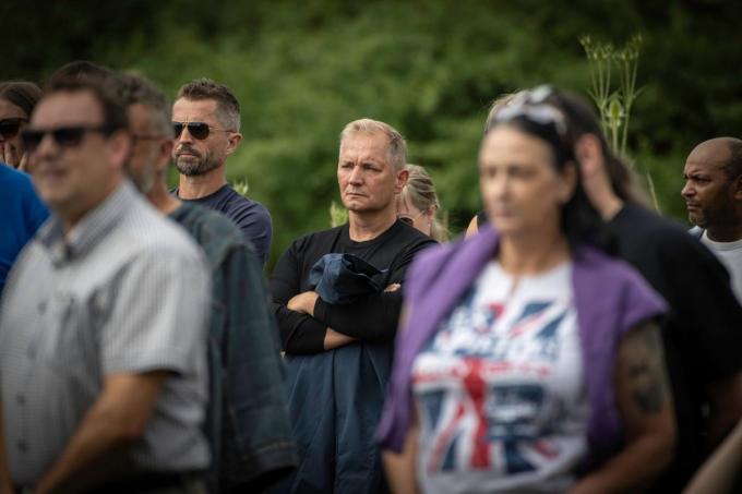 Ook Karl Vannieuwkerke was aanwezig op de begrafenis.