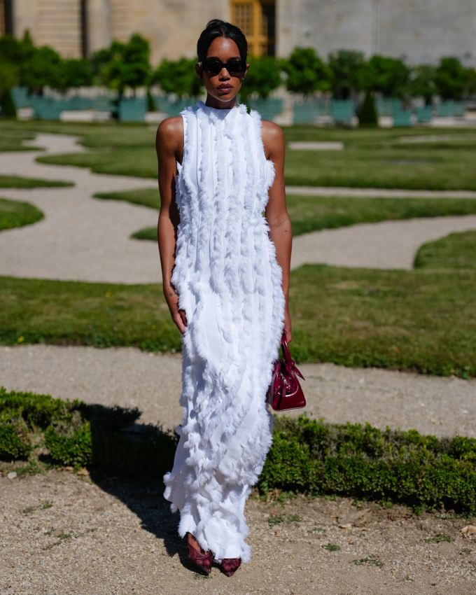 Laura Harrier in Jacquemus