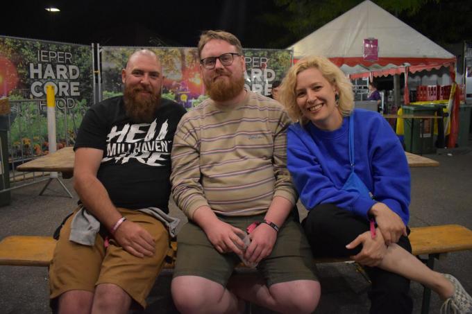 Bezoekers Tim De Vloo, Nils Olbrich en Kristina Rusyna. (Foto TOGH)