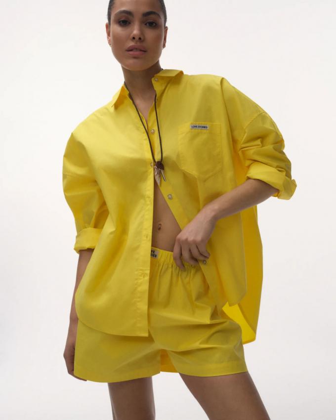 Overhemd met lange mouwen en knopen