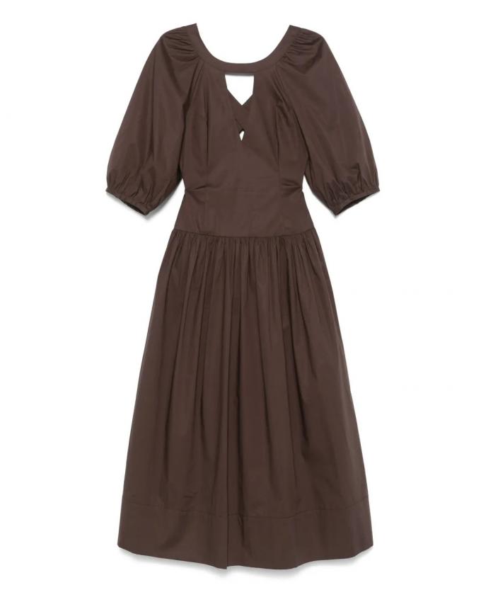 Chocoladebruine zomerjurk