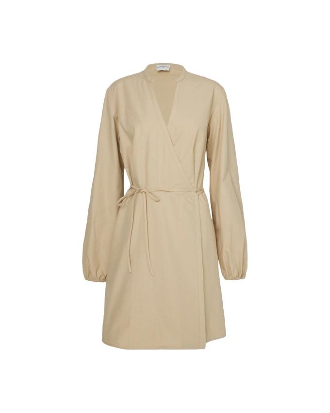 Wrap dress met lange mouwen