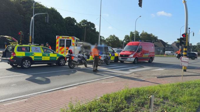 De politie leidde het verkeer in goede banen.