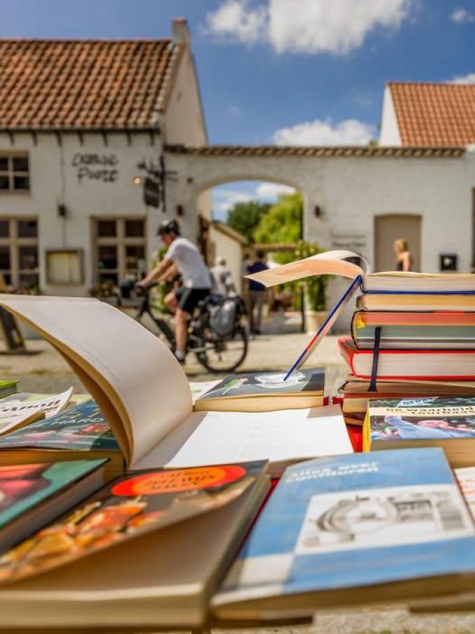 De meerdaagse boekenmarkt heeft plaats op 9, 10 en 15 augustus. (foto Visit Damme)